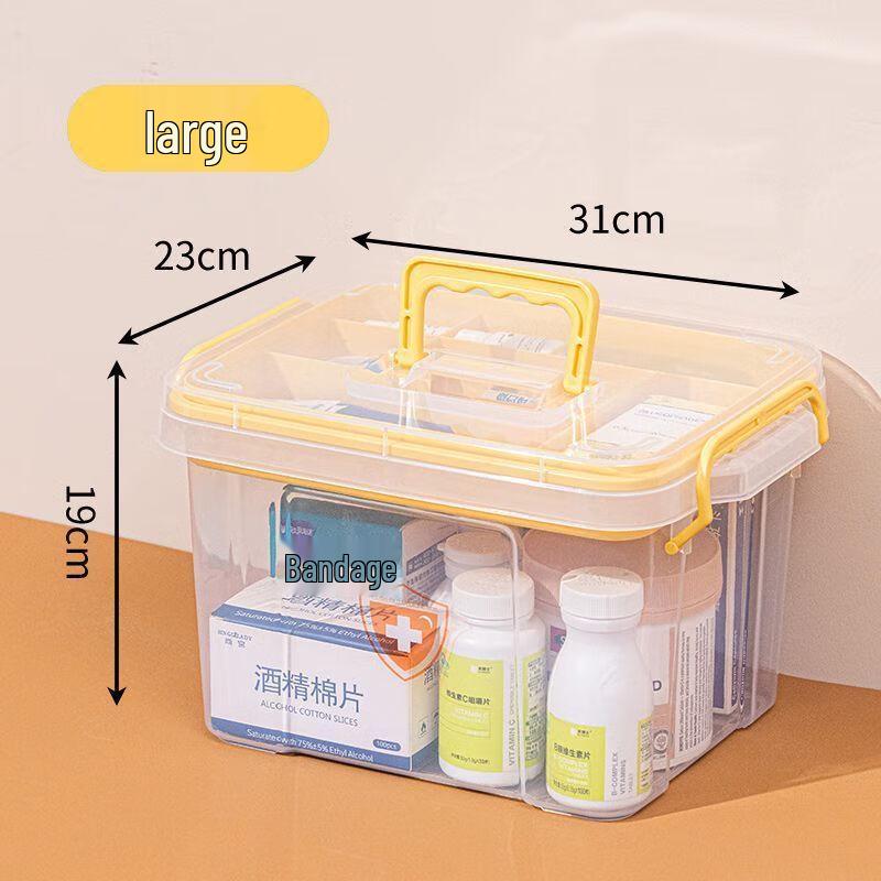 Datuan Xiaoyuan Large Double-Layer Medicine Storage Box