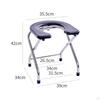 Toilet Chair Mobile Folding Strong Bearing Capacitywaterproof Heavy Duty Potty Commode