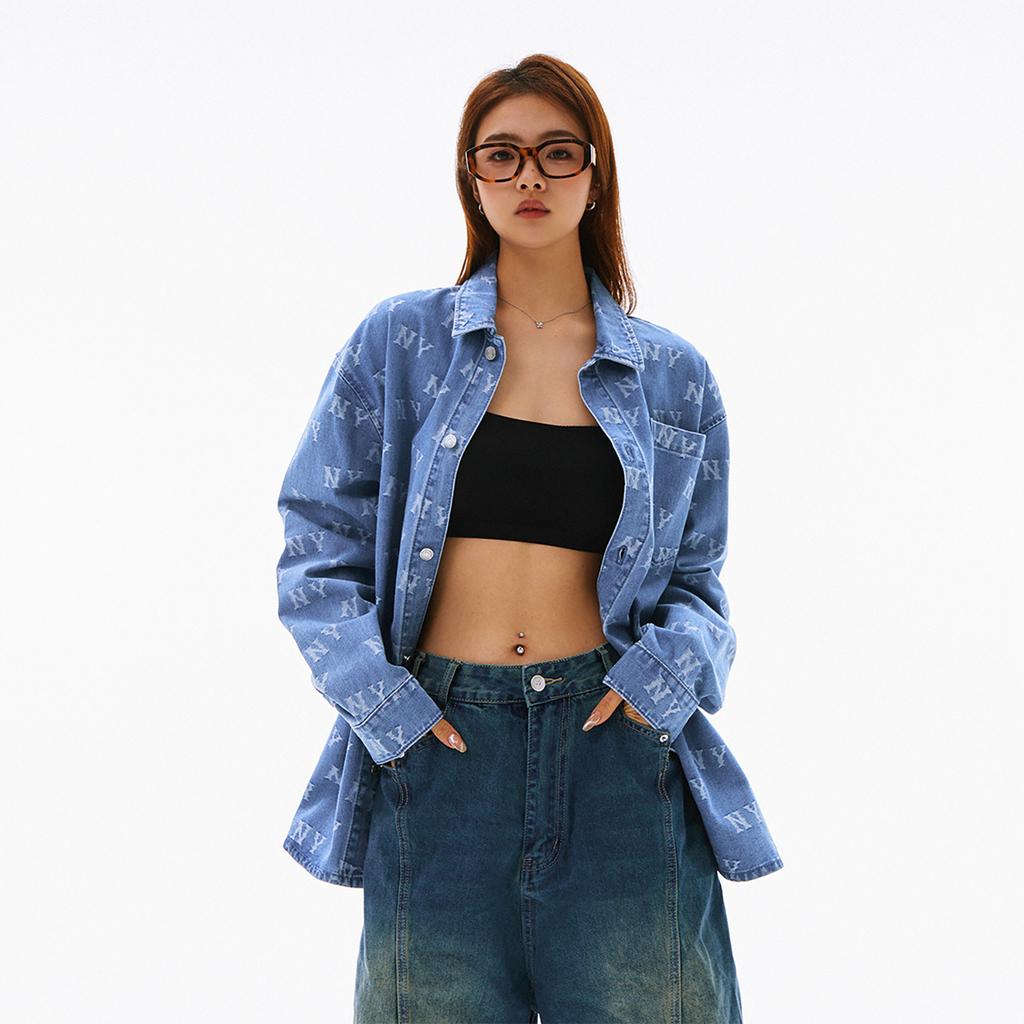 New MLB New York Yankees SS24 Shirt Unisex Light Blue 3ADRM0141-50BLL