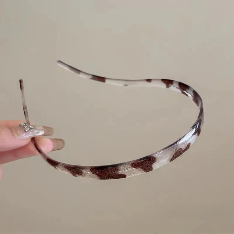 Trendy Sunglasses Frame Shape Acrylic Hairbands for Women Toothed Headband Anti-slip Traceless Hair Hoop Hair Accessories