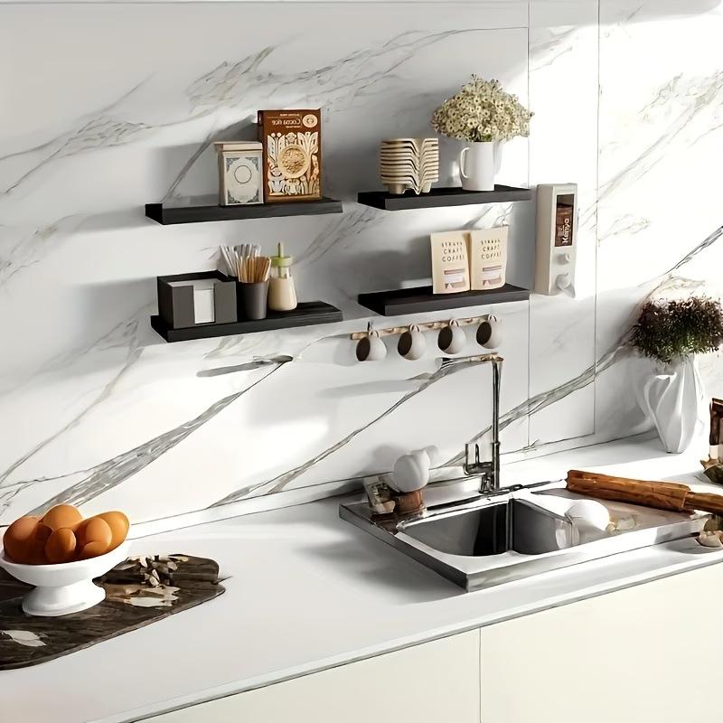 Wood Floating Shelf Wall Mounted Wall Shelf Floating Shelves for Living Room Bedroom Decor Small