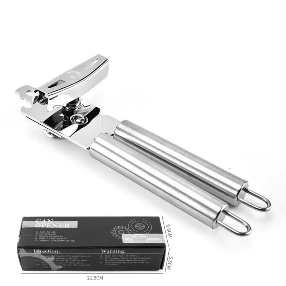 Manual Multi-functional Stainless Steel Can Opener, Non-slip and Rust-proof Can Opener, Suitable for Camping and Picnics