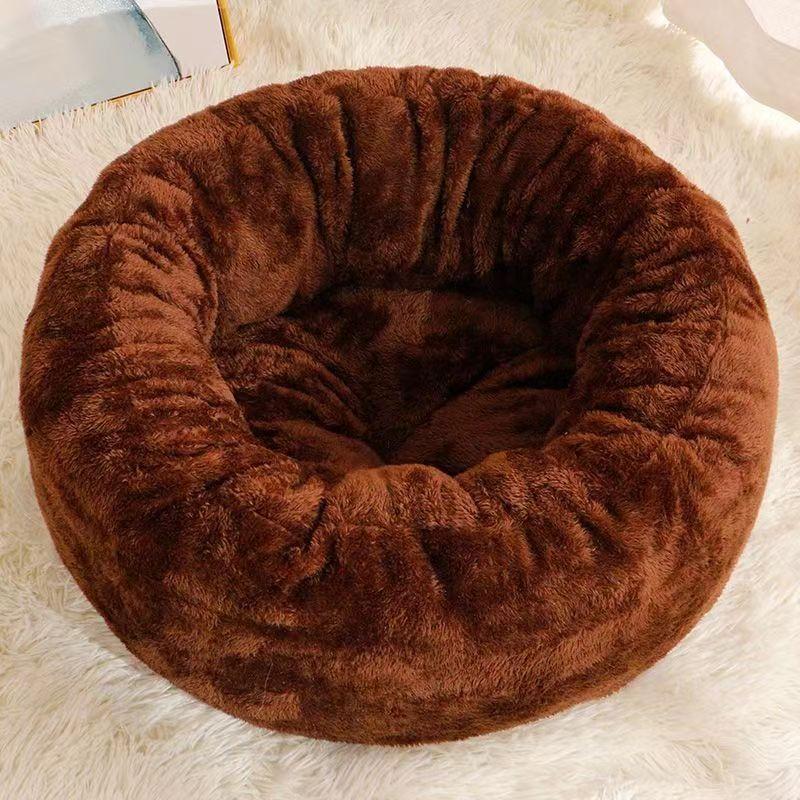 All Season Pet Bed Washable Cat Dog Round House Indoor Warm Winter Cushion for Cats Dogs