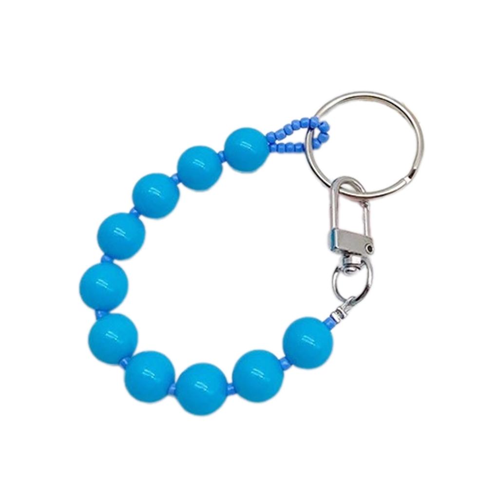 Bunter Perlen-Schlüsselanhänger Einzigartiger Handy-Charm Kette Blickfang Schlüsselanhänger Dekoration Taschenanhänger für verschiedene Anlässe
