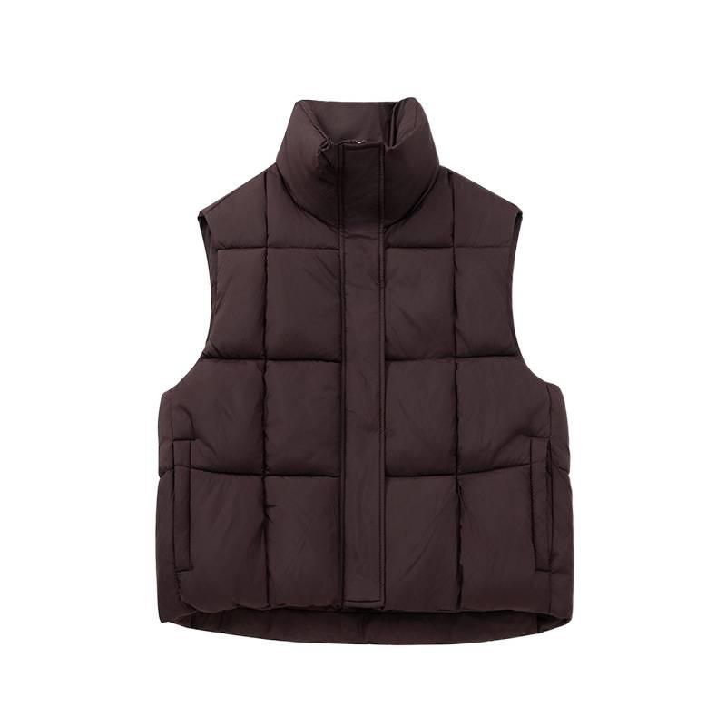 Puff Daunen Baumwollweste Damen kurz Winter neu Top Weste Weste locker Weste Mode Mantel Damen