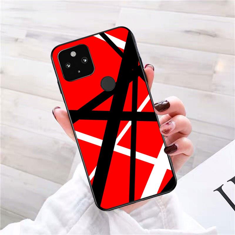 Eddie Van Halen Graphic Guitar Phone Case for Google Pixel 10 9 Pro XL 9A 8 7 6 Pro Pixel 8A 7A 6A Pixel 8 7 6 5