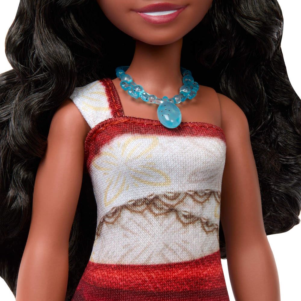 Mattel Disney Moana 2 Moana Fashion Doll with 2 Accessories, Removable Outfit, Necklace & Anklet, Inspired by the Movie