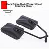1Pair Black 8mm/10mm Rigth Thread Motorcycle Scooter Reflector