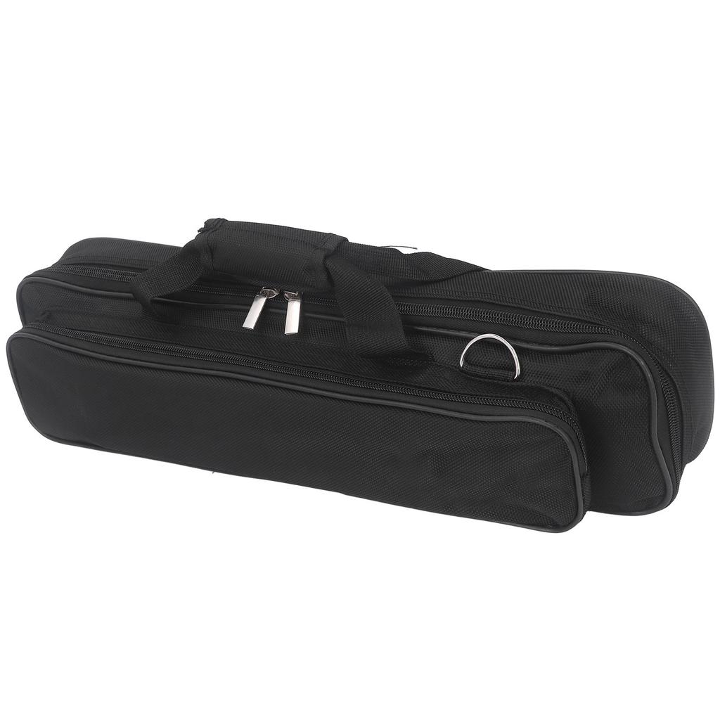 Flute Bag Handheld Portable Carry Storage Case Oxford Cloth with Thickened Sponge for 16 Hole 17