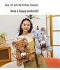 Cute Sitting Elephant Plush Toy Birthday Gift 