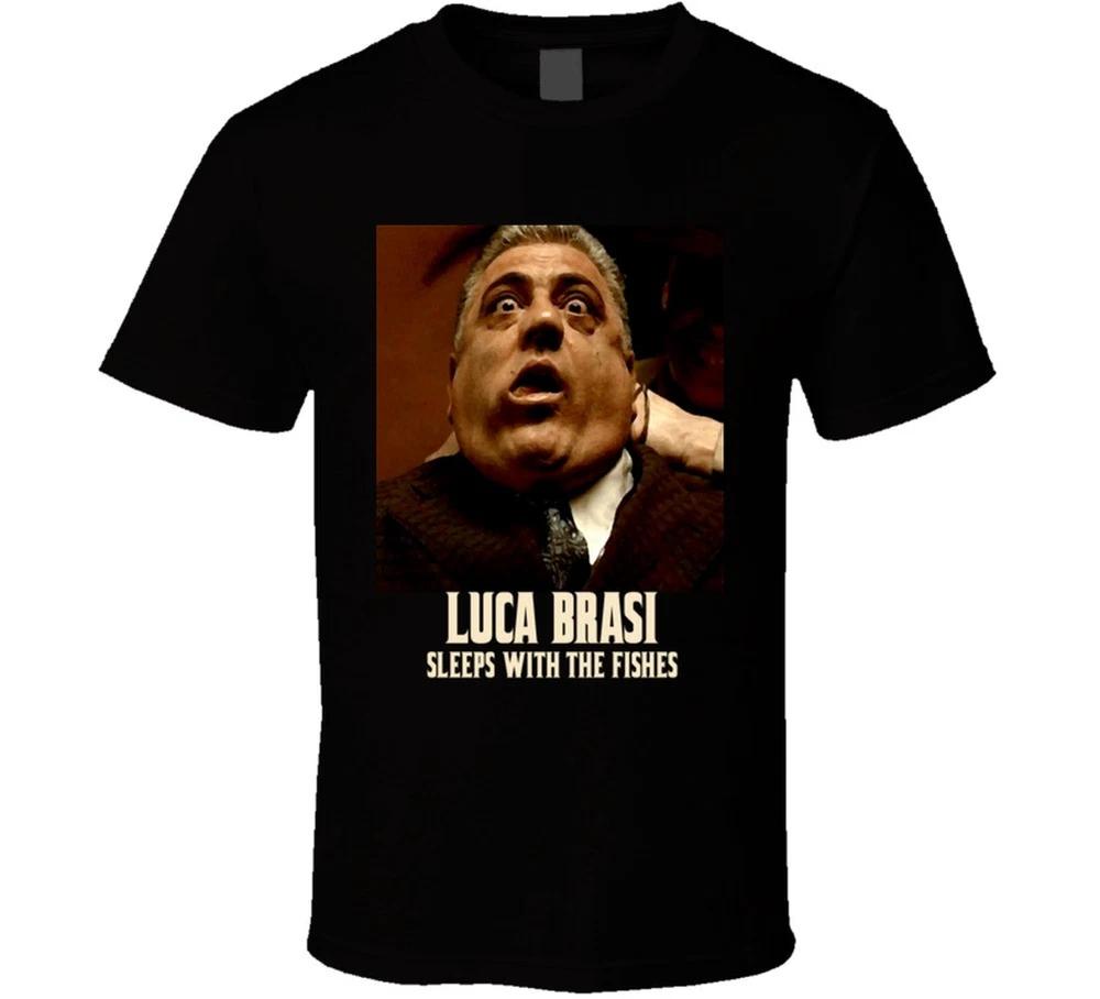 The Godfather Luca Brasi Sleeps With The Fishes Mafia Movie Fan Tshirt S