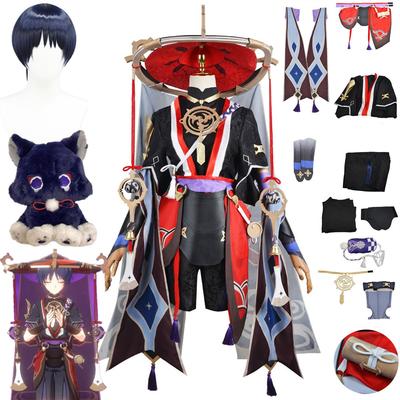  Kostýmní uniforma Scaramouche Cosplay se hodí k Halloweenské karnevalové párty oblečení Kunikuzushi
