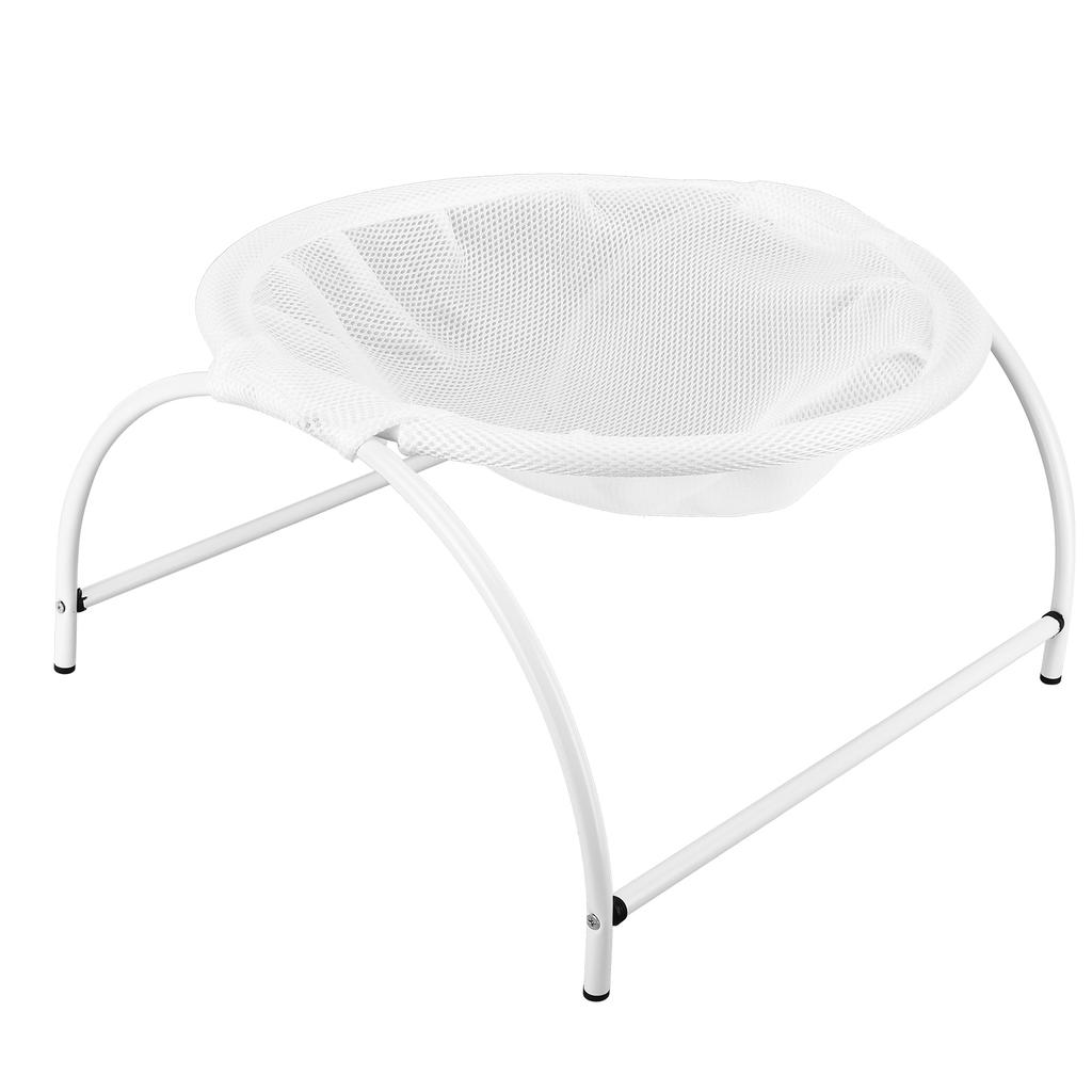 Katzen-Hängebett Weiche Atmungsaktive Katzen-Hängematte Abnehmbares Haustierbett für 4 Jahreszeiten UniversalWeiß