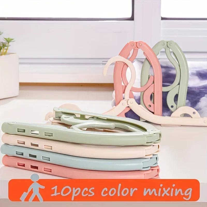 5/50pcs Travel Hangers, Portable Foldable Hanger Organizer, Space Saving Clothes Hangers for Business Trip Travel