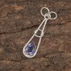 Iolite Gemstone Pendant, 925 Solid Sterling Silver Jewelry, Handmade Antique Pendant Jewelry Gift For Mother Pendant