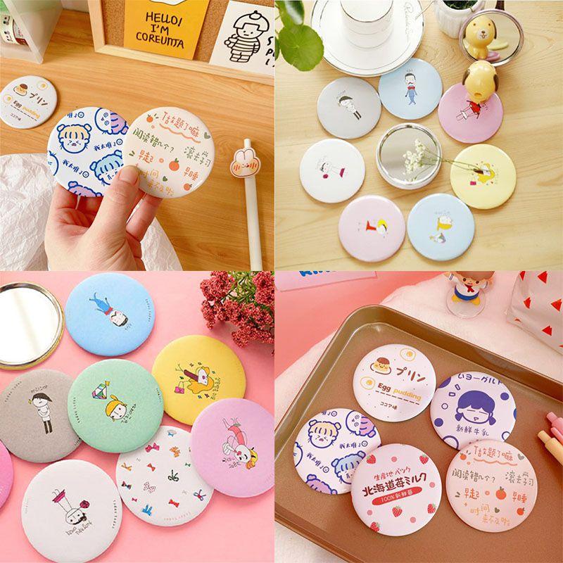 Fashion Mini Makeup Mirror Pocket Compact Cosmetic Vanity Girls Mirror