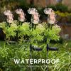 Solar Garden Flowers Lights Garden Decoration Yard Decor with Glowing Flowers & Stem Outdoor Lights Stake Lamp Lawn Lights