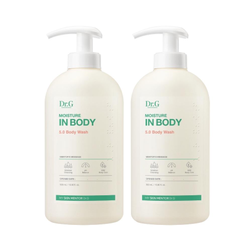 Dr.g [mildly Acidic Body Wash] Moisture In Body 5.0 Body Wash 500ml Duo FREE