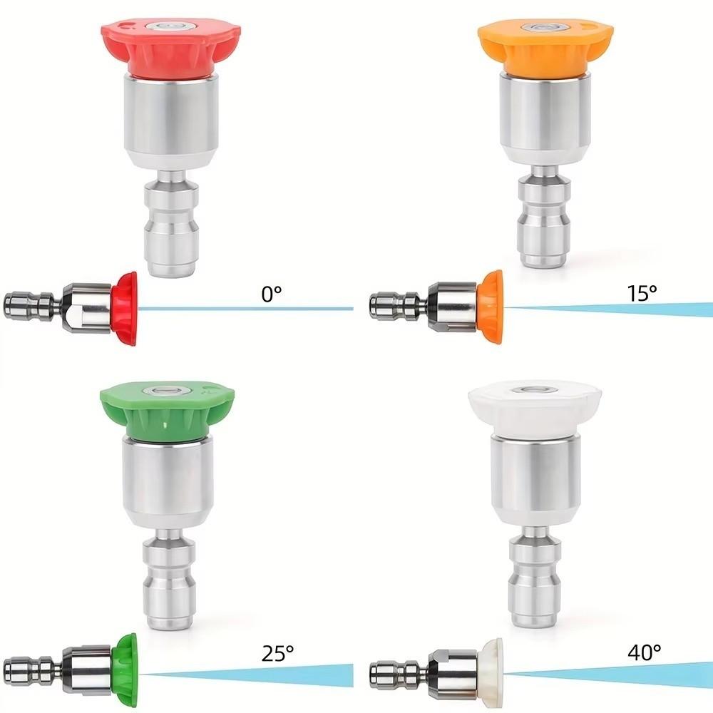 1/4'' Quick Connect High Pressure Washer Tips Stainless Steel Rotary Spray Jet Tip  Patio