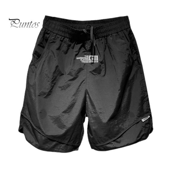 

Мужские пляжные шорты с эластичной резинкой на талии, спортивные шорты с регулируемым шнурком и карманами, широкие быстросохнущие шорты L чёрный