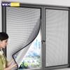 Folie Oarbă Neagră din Folie de Aluminiu pentru Geamuri, Ecran Termoizolant pentru Protecție Solară, Cortină pentru Protecție UV și Intimitate pentru Casă, Balcon, Geamuri Auto