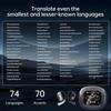 UYUXIO Wireless Earphone OWS AI Language Translation Earbuds with 144 Online Languages Real Time Translator Ear Bud for Travel