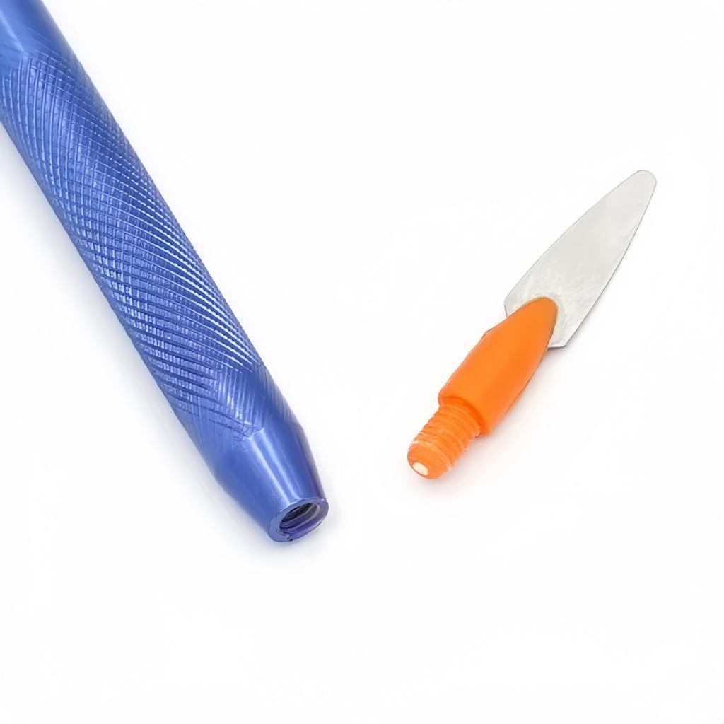 1X Dentist Sculpture Knife Wax Carving Tools Ceramic Porcelain Mixing Spatula Knife Blade Dental Lab Tool