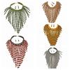 Handmade Jewelry Set Wood Tassel Necklace Luxury Ear Studs  Party