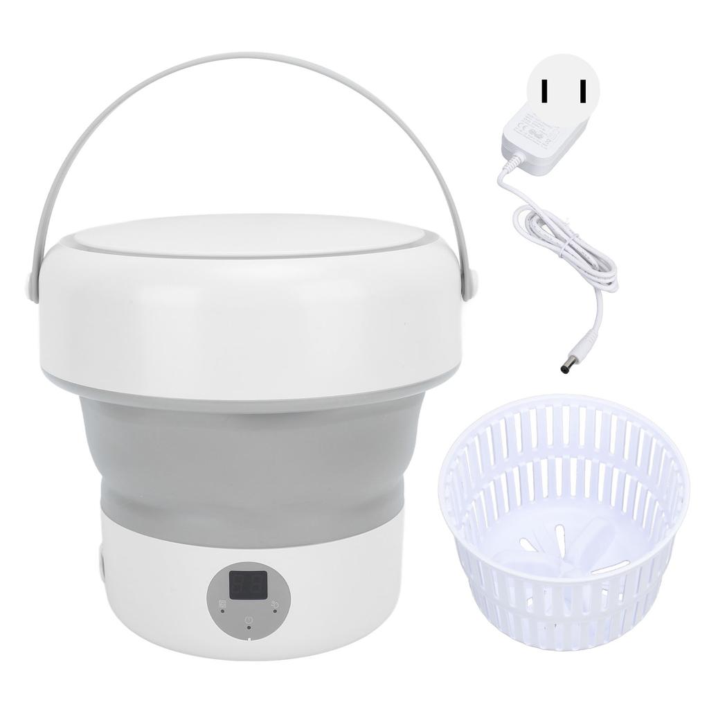Mini Washer With Water Filter Basket Foldable Superior Stain Removal Small Portable Washing Machine