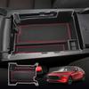 SXCY Mazda 3 BP5P Console Box/Tray, Armrest Box for the New Mazda 3 Fastback, Storage Box, Accessory Tray with Rubber Mat, Interior Parts, Red