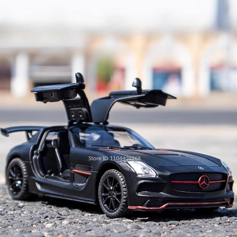Scale 1:32 SLS S400L Toy Sports Car Model Diecast Alloy Simulation Models Sound Light Pull Back Vehicles Collection Kids Gifts