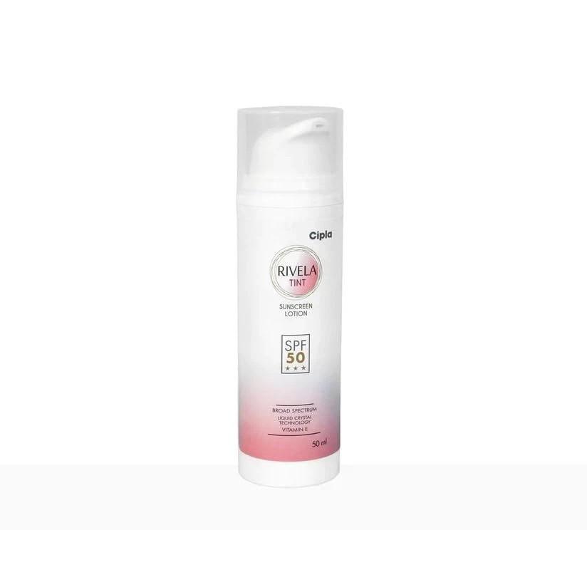 Cipla Rivela Tint SPF50 Sunscreen Lotion with Vitamin E - 50Ml