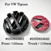 VW Volkswagen Car Front Grille Rear Trunk Emblem Badge Lid Cover Logo Decoration Sticker For VW Tiguan  2012-2017 Year Accessories
