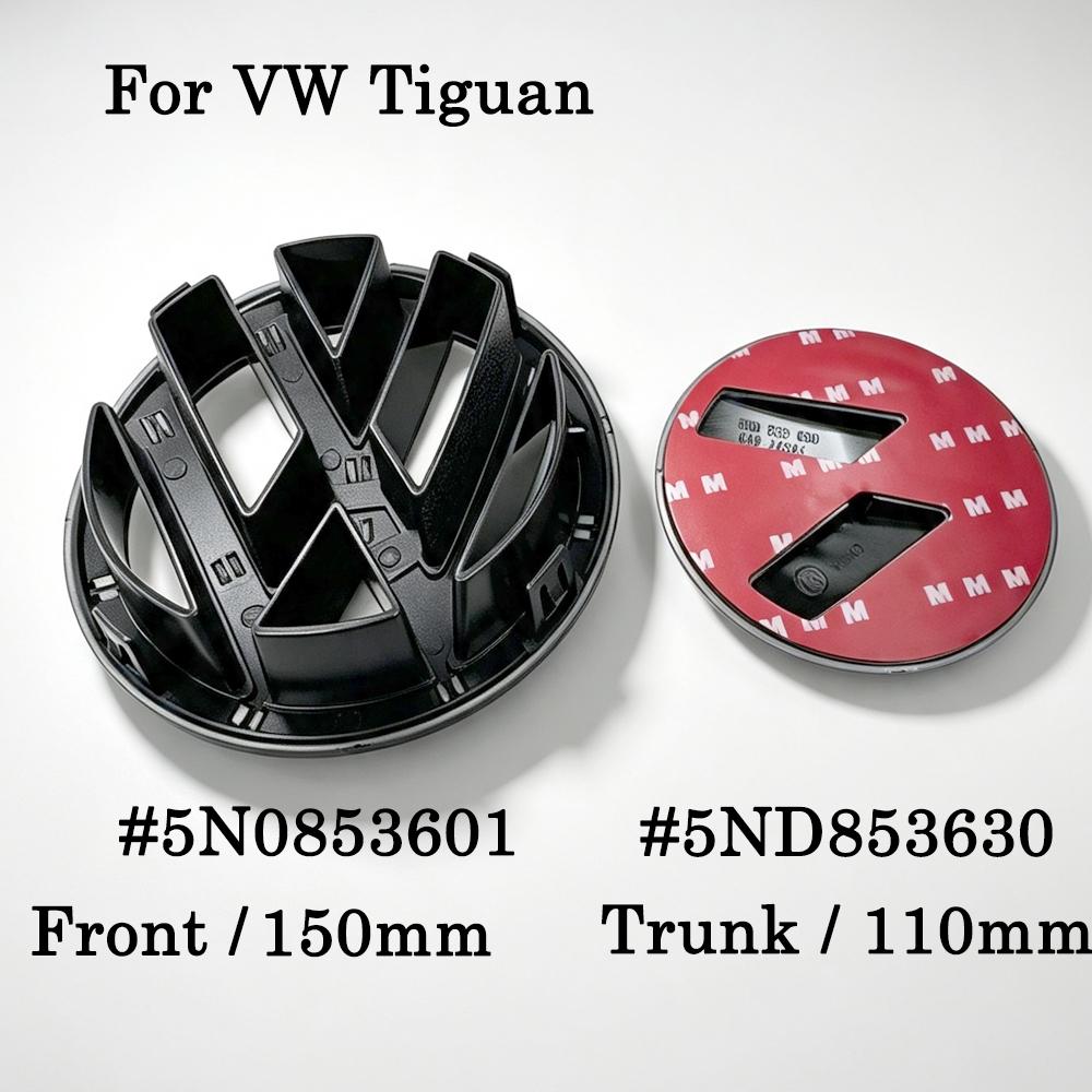 VW Volkswagen Car Front Grille Rear Trunk Emblem Badge Lid Cover Logo Decoration Sticker For VW Tiguan 2012-2017 Year Accessories