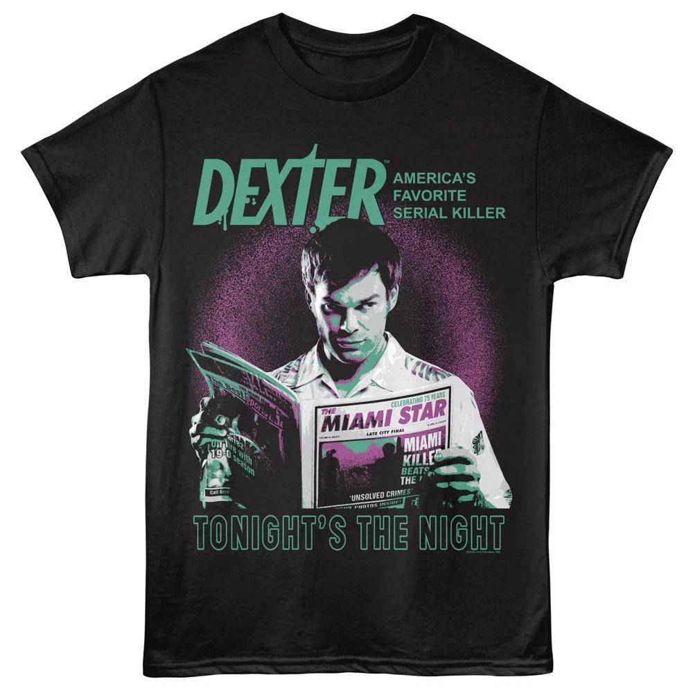 Dexter Crime Drama TV Serial Killer Tonight s The Night Men s T shirt 2XL