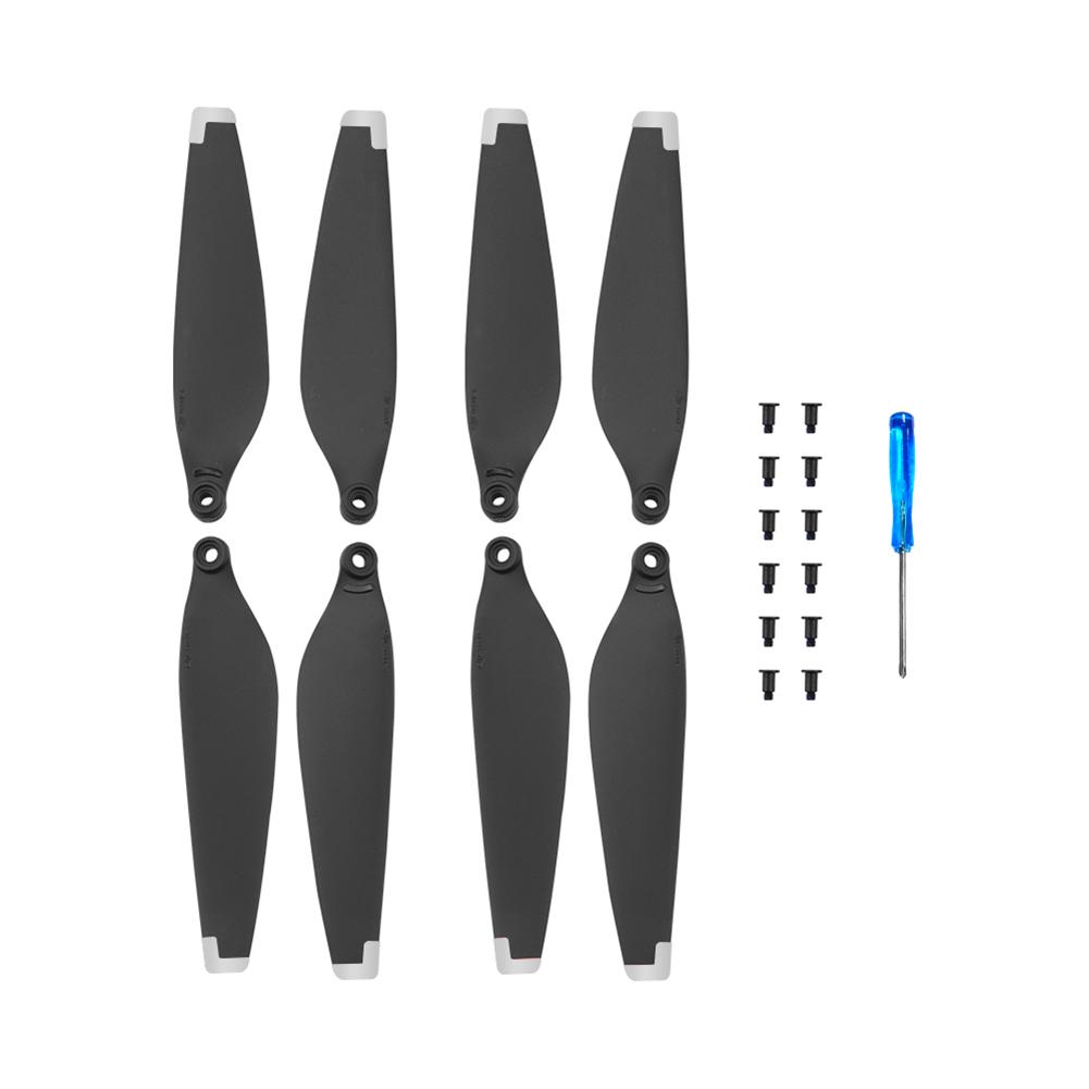 2 Pairs Drone Blades Spare Parts PC Props Blade Wing Fans Replacement with Screwdriver Screw Accessories for DJI Mini 3