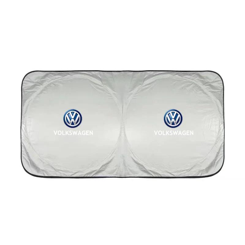 lmn1 ·Car Windshield Sun Visor UV Sunshade Protection Shield For VW GTI Polo Golf Passat Tiguan Arteon Touareg Taigo Caddy Jetta