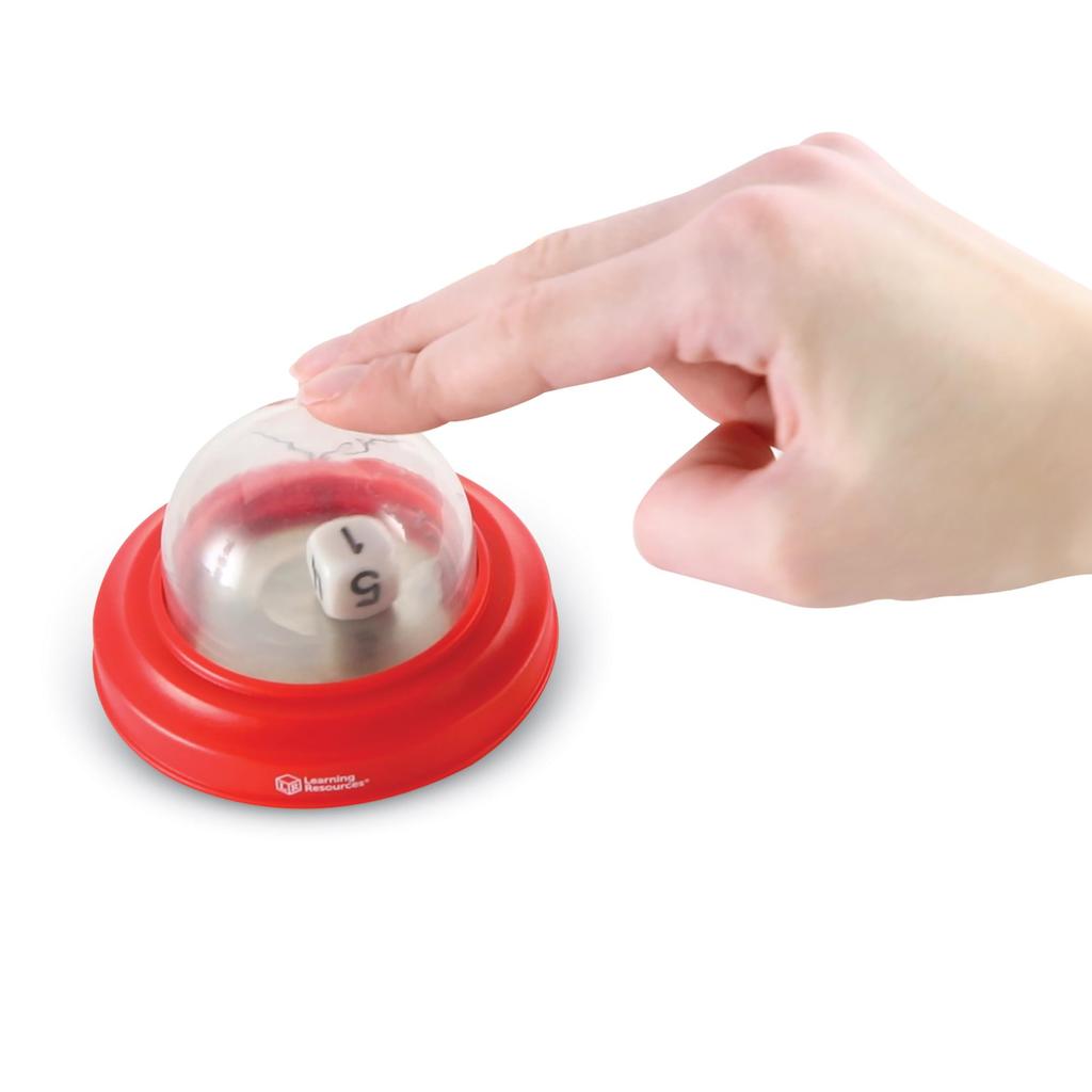 Learning Resources Dice Dice Popper Authentic Recoil-Powered Roller, LER3766,