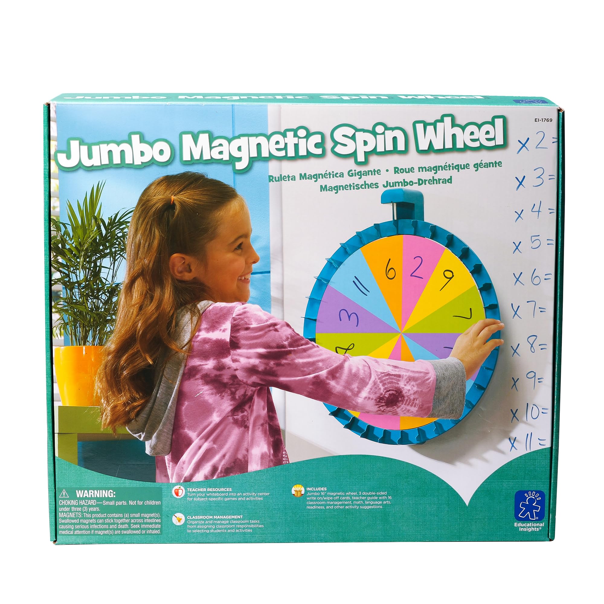 

Educational Insights Jumbo Magnetic Spin Wheel (EI1769) - Authentic