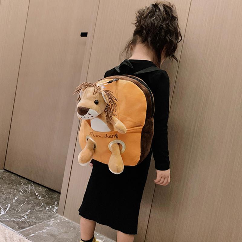 Çocuk Anti-kayıp Schoolbag Anaokulu Erkek Kız Için Sevimli Karikatür Peluş Sırt Çantası
