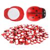 300Pcs Wooden Ladybugs Simulation Tiny Landscape Crafts Scrapbooking DIY Decoration Accessories