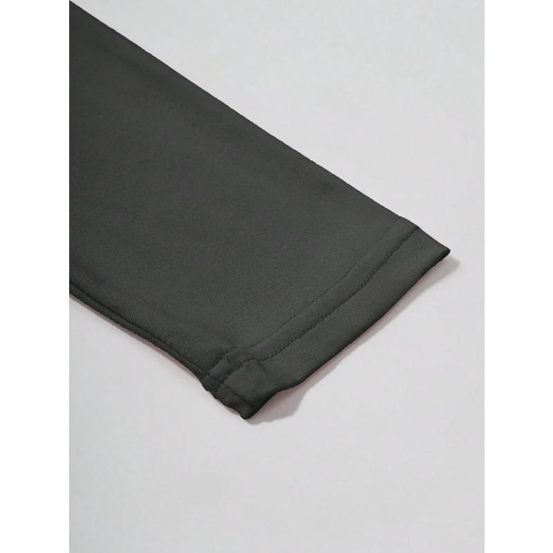 YYFS Women's Fashion Casual Spring Fall Solid Color Print Long Sleeve Square Collar Blouses & Shirts