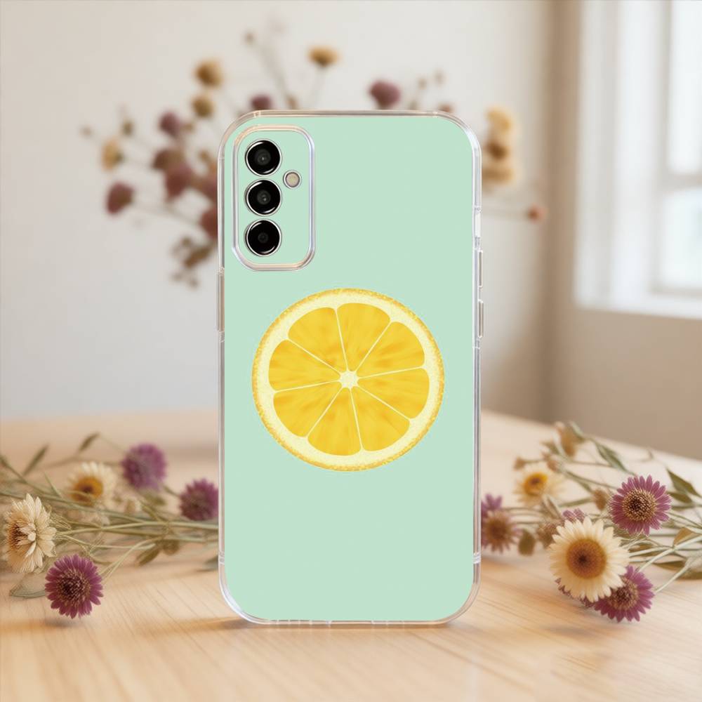 Lemon Phone Case For SamsungA10,12,20,21S,30,31,40,50,51,52,70,71 Transparent Cover