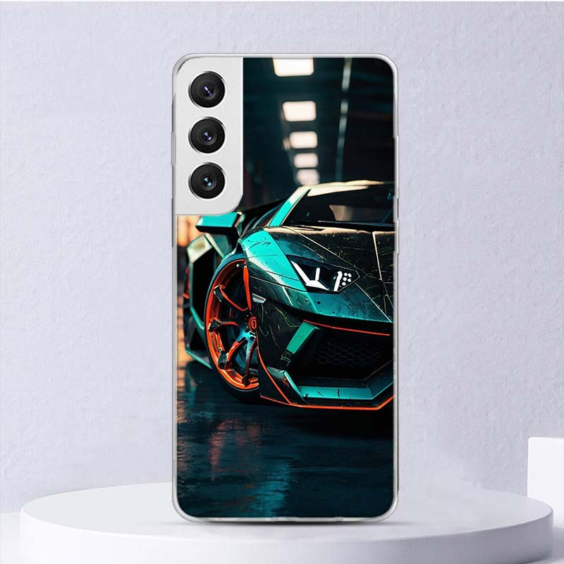 Cool Male Men Sports Cars Soft Case For Samsung Galaxy S25 S24 S23 S22 Ultra Phone Cover S21 S20 FE S10 Plus S10E S25U Funda Coq
