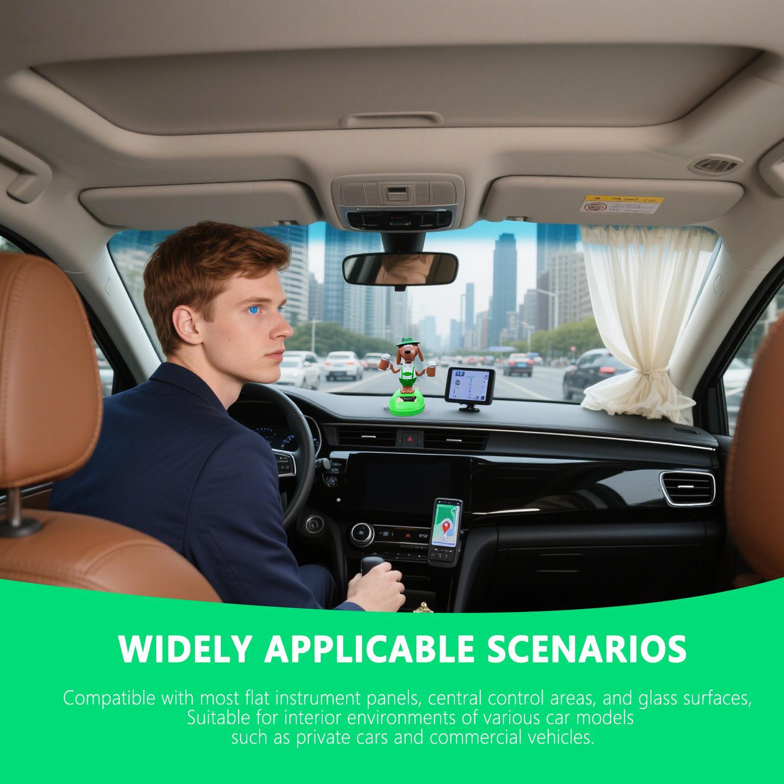 

Dashboard Decor Bobble Solar Powered Puppy Dashboard Decoration Funny Swinging Figures Cartoon Puppy Interior Decor For Driver CHINA