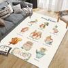 Custom Name,Rabbit Home Sofa Decoration for Living Room & Bedroom, Non‑Slip Play Flannel Floor Mat for Game Room