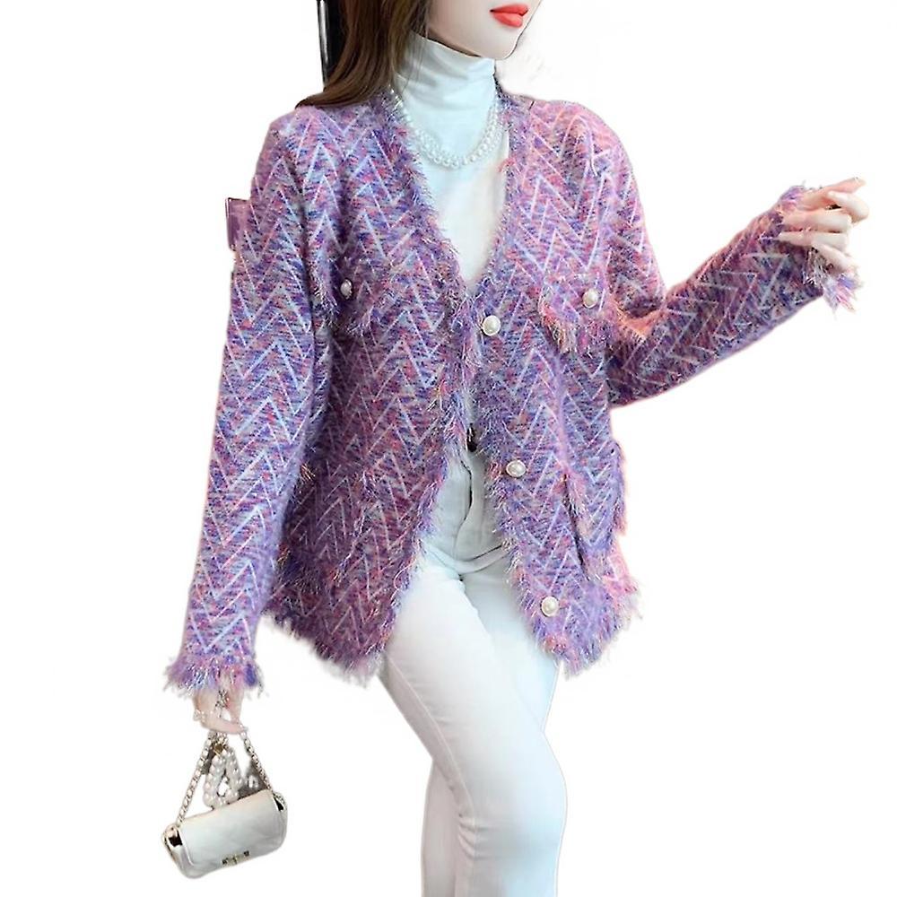 Fringed Sweater Coat