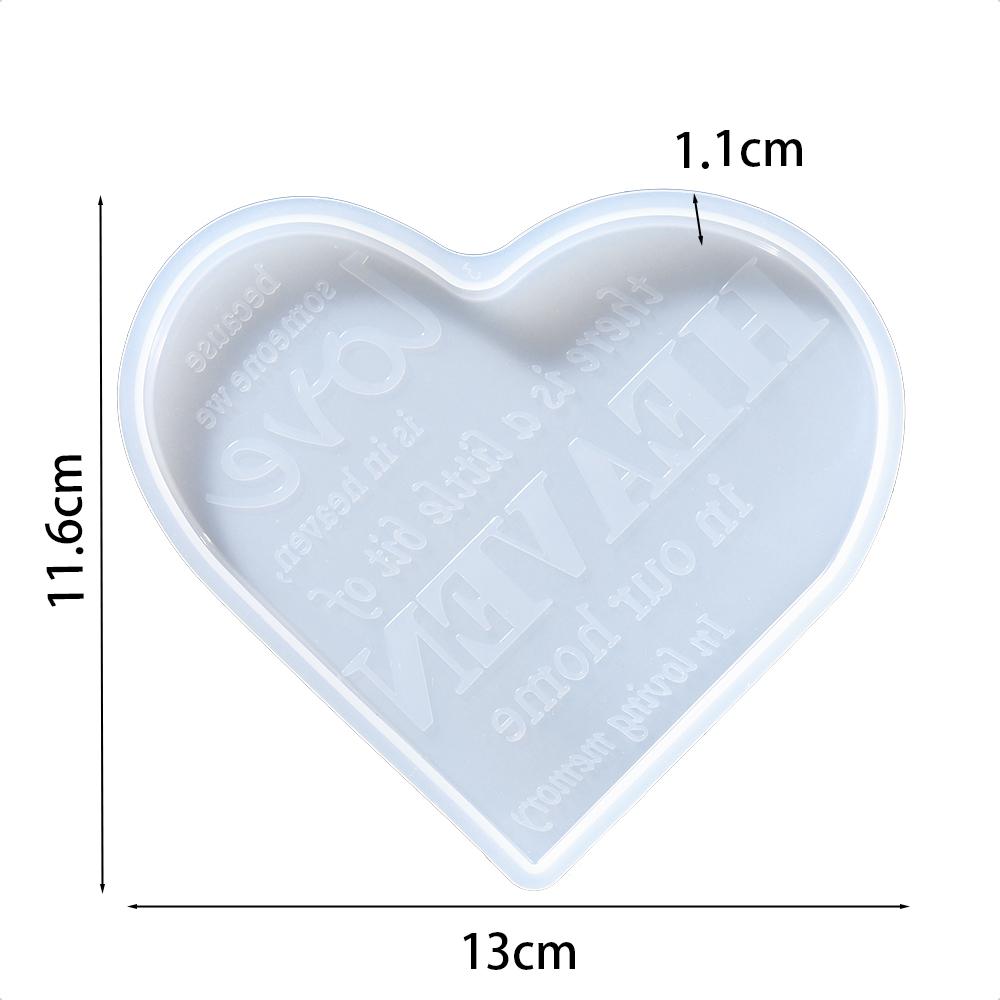 DIY Love Heart Hanging Photo Frame Silicone Moulds Resin Ornament Casting Molds Handmade Desktop Decoration Crafts Making Tools