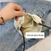 Purse Nylon Shoulder Bag Crossbody Bag Mobile Phone Bag Drawstring Canvas Bag  Office Worker