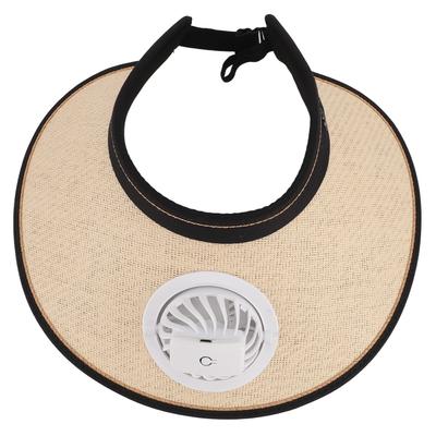 Fan Hat USB Rechargble 300mah Elastic Band Angle   Extra Large Brim Fan   for Travel Bch